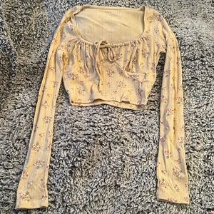 Aeropostale Long Sleeve Crop Top